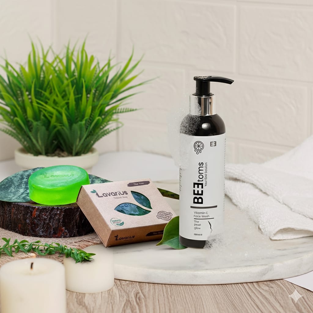 Vitamin C facewash + tea tree soap